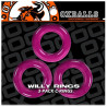 Oxballs Lot de 3 cockrings Willy Rings Rose